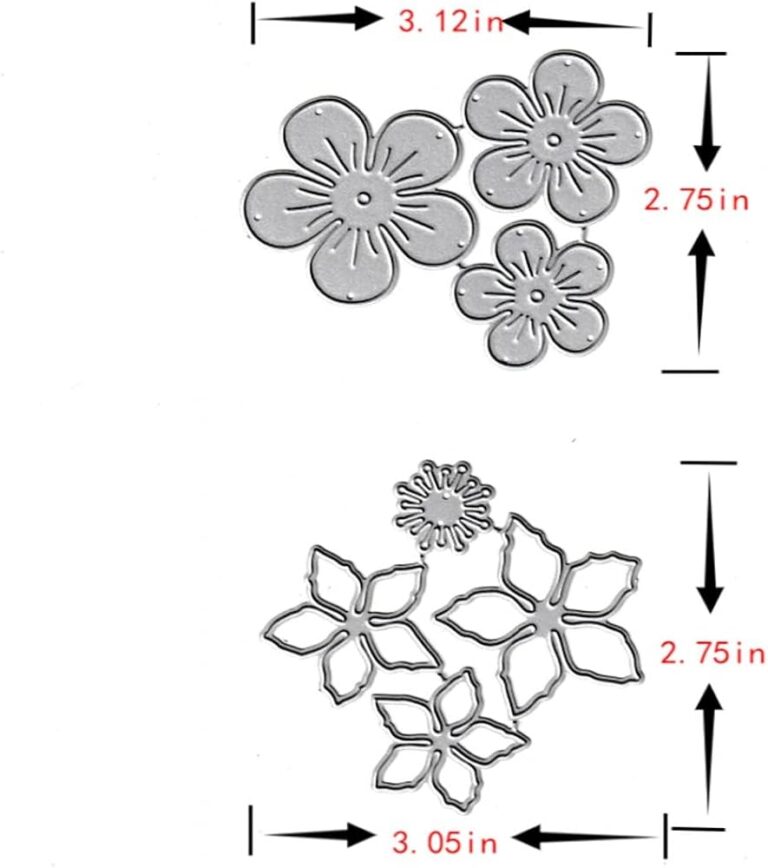 Amazon Metal 3D Rose Flower Spring Summer Die Cuts Flower Leaves Cutting Dies Embossing Stencils Template Mould For Card Making Decoration And DIY Scrapbooking Album 