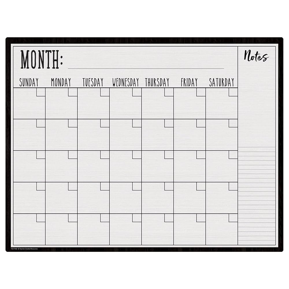 Printable Calendar To Write On