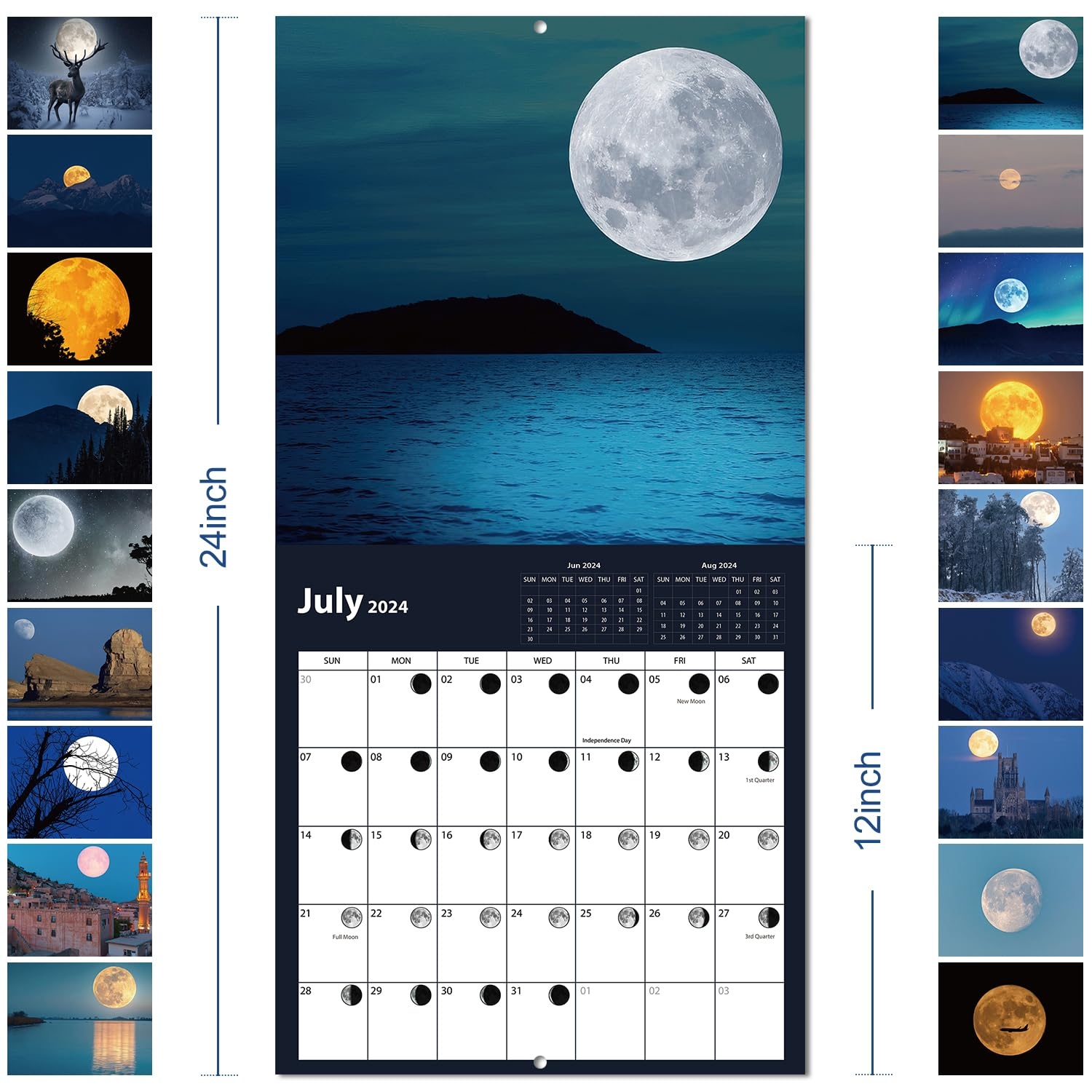 Amazon Wall Calendar 2025 Moon Calendar July 2024 2025 18 Amazon Wall Calendar 2025 Moon Calendar July 2024 2025 18