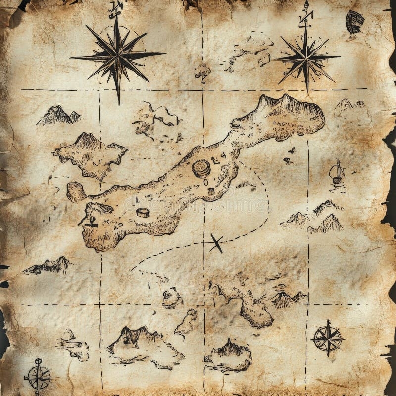 Printable High Resolution Treasure Map