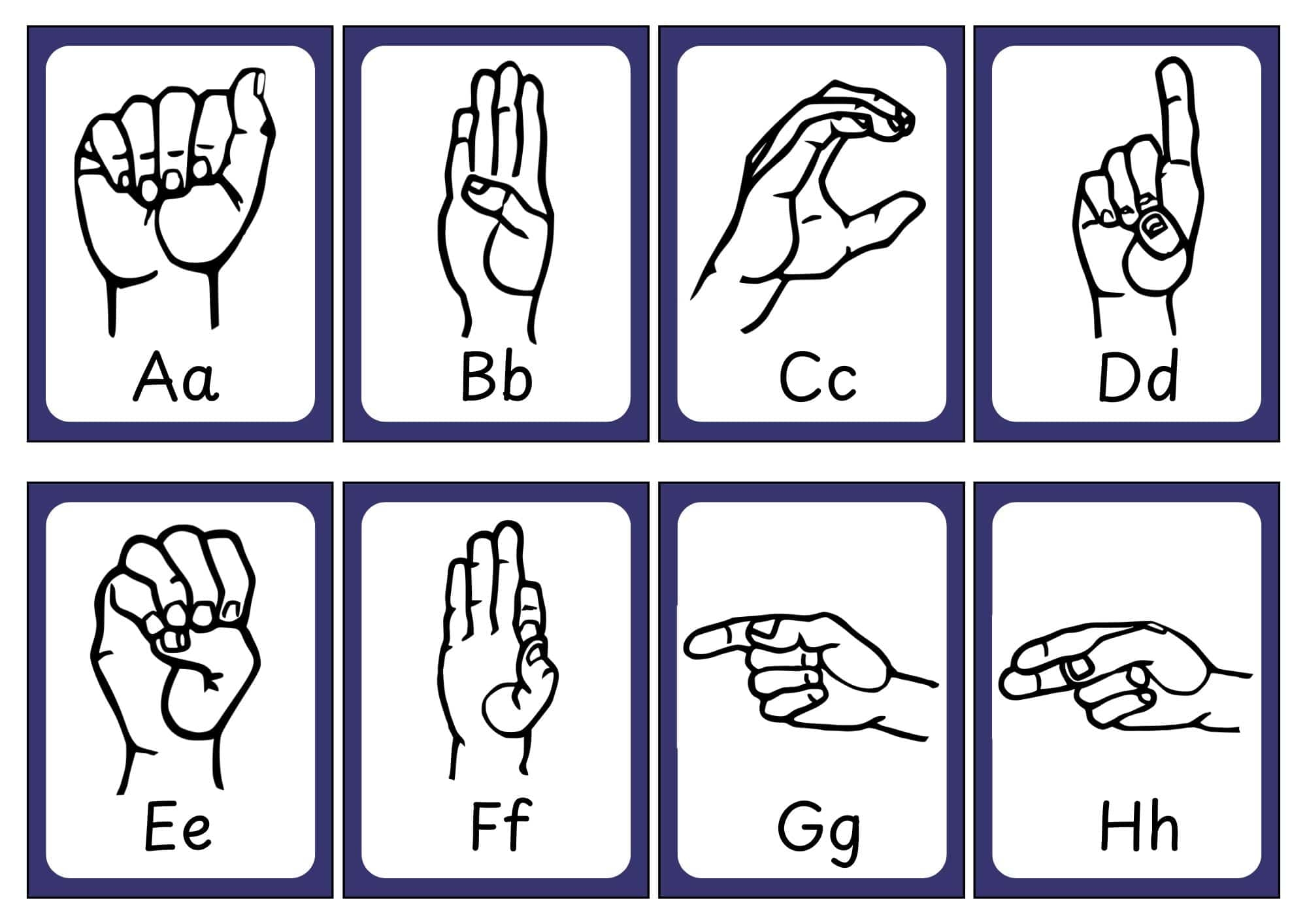 ASL Sign Language Flashcards Free Printables Teach Prints ASL Sign Language Flashcards Free Printables Teach Prints