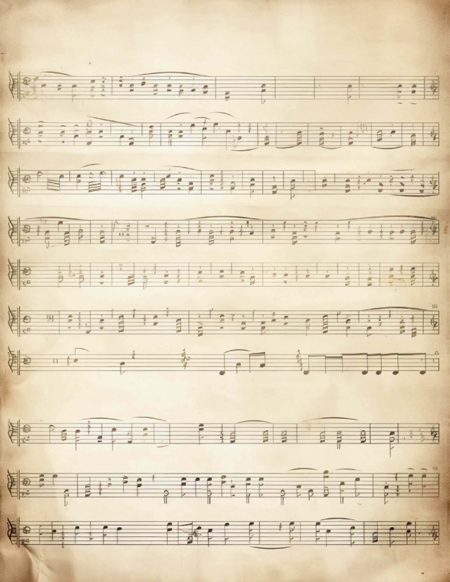 Beautiful Free Vintage Sheet Music Printable