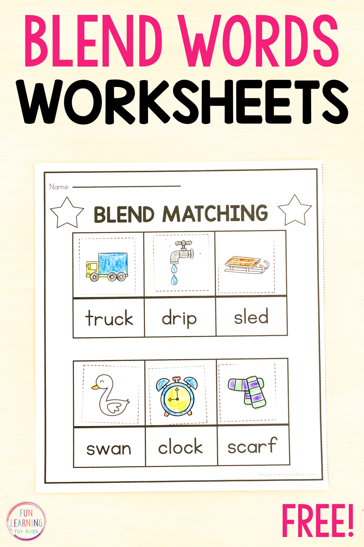 Beginning Blends Word Sort Cut Paste Worksheets Beginning Blends Word Sort Cut Paste Worksheets