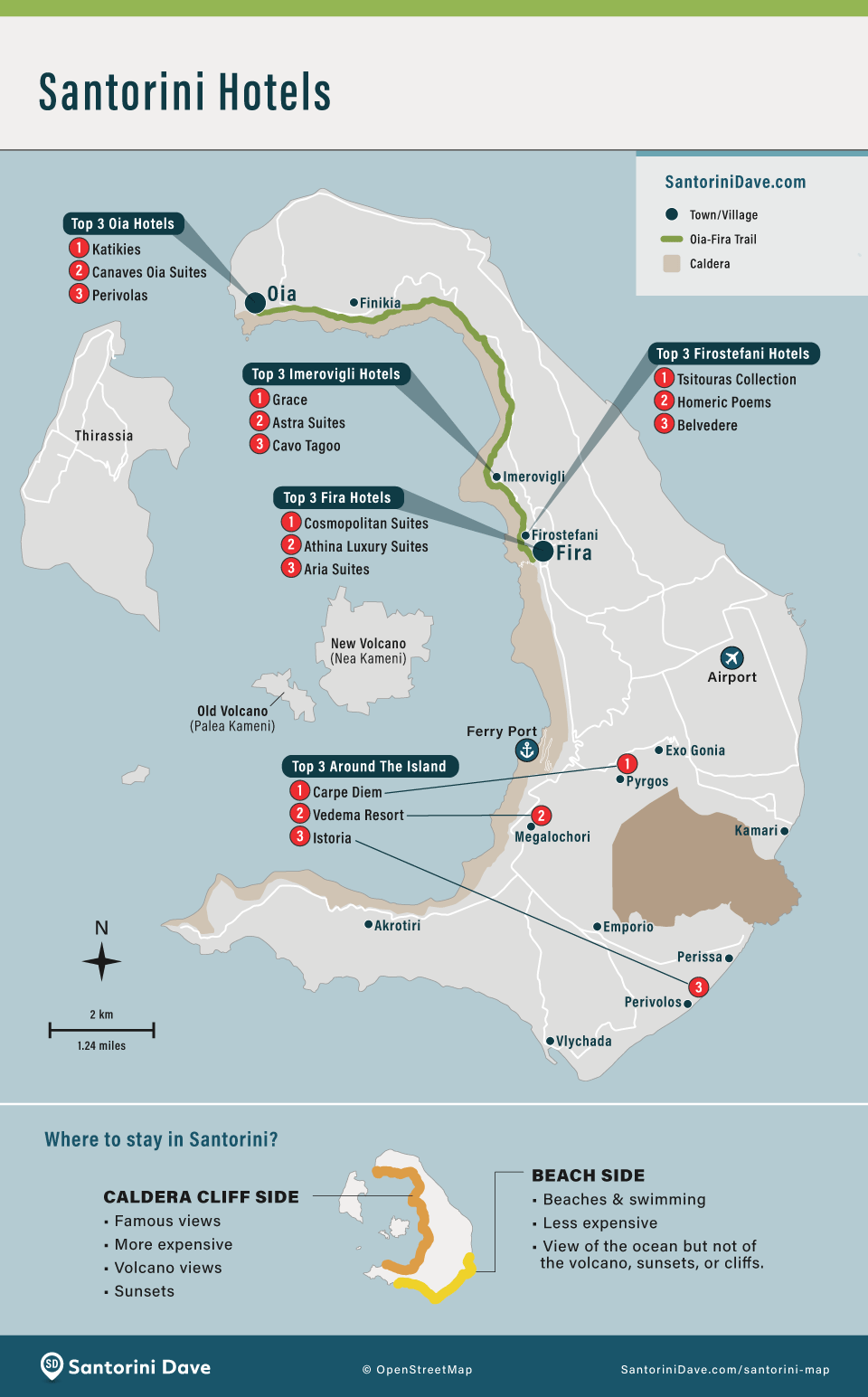 Best Santorini Maps For Tourists 2026 