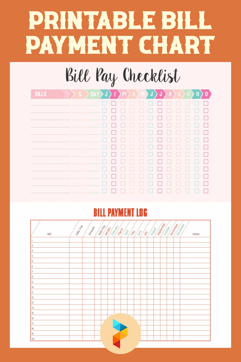 Free Printable Charts For Bills