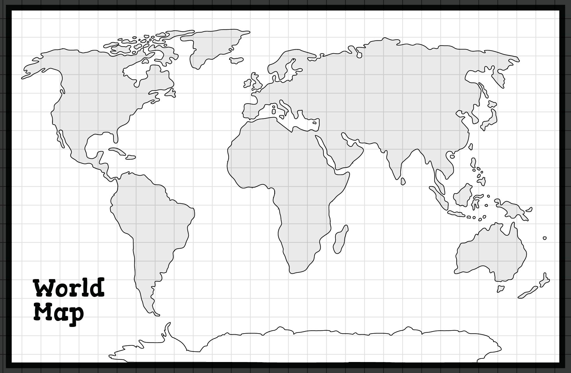 Black And White World Map 20 Free PDF Printables Printablee Black And White World Map 20 Free PDF Printables Printablee