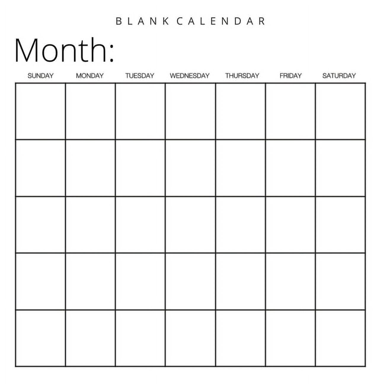 Blank Calendar White Background Undated Planner For Organizing Tasks Goals Scheduling DIY Calendar Book Paperback Walmart