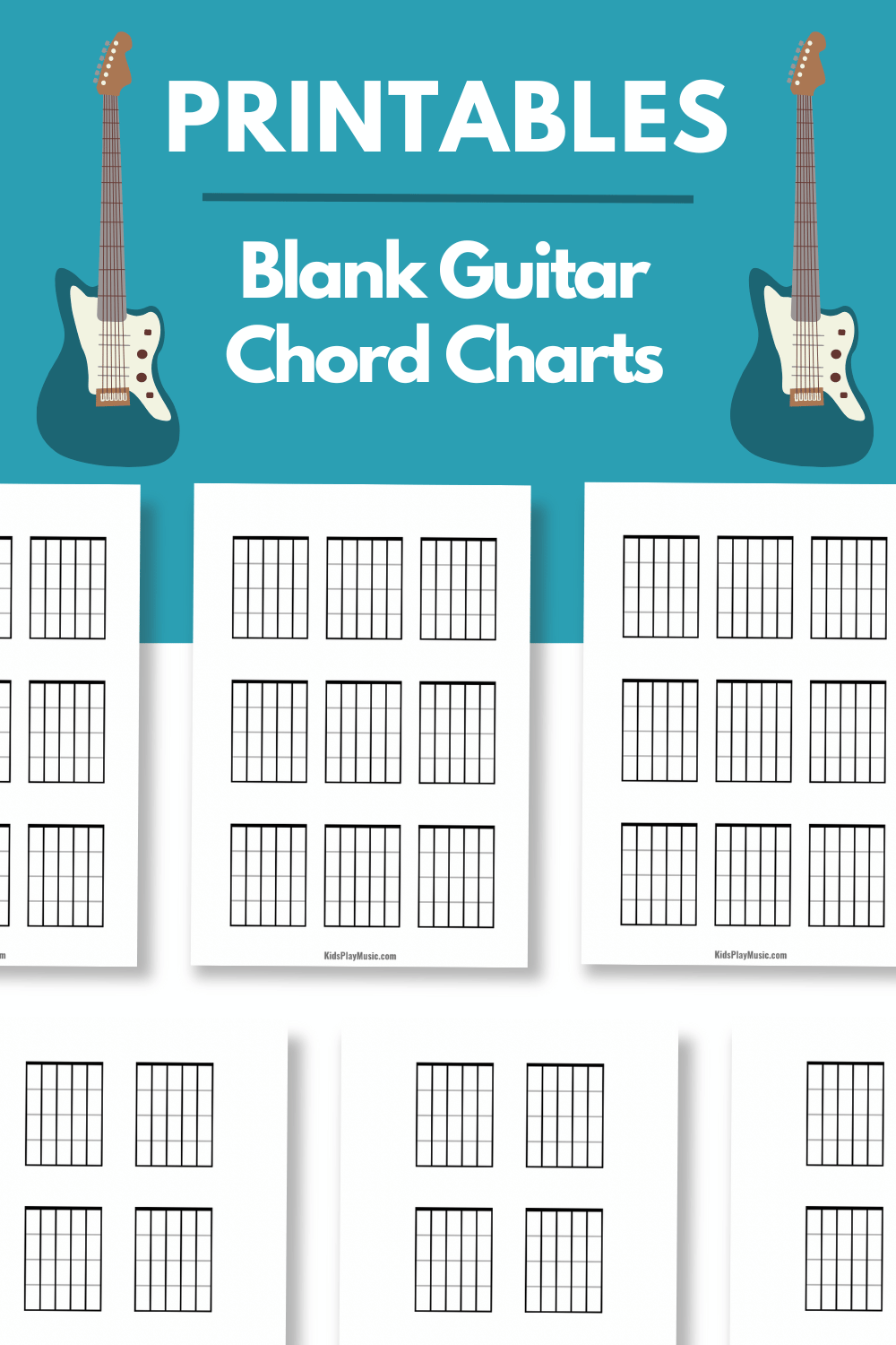 Blank Guitar Chord Charts Printable PDFs KidsPlayMusic