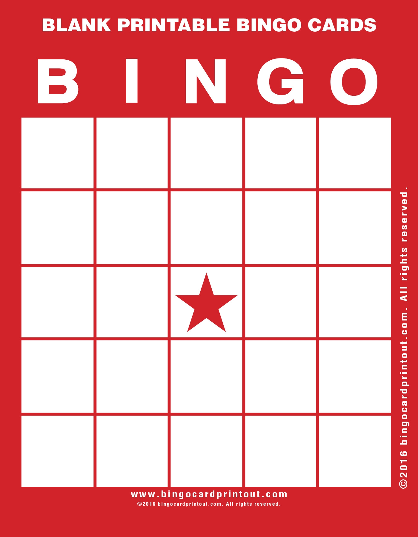 Blank Printable Bingo Cards BingoCardPrintout