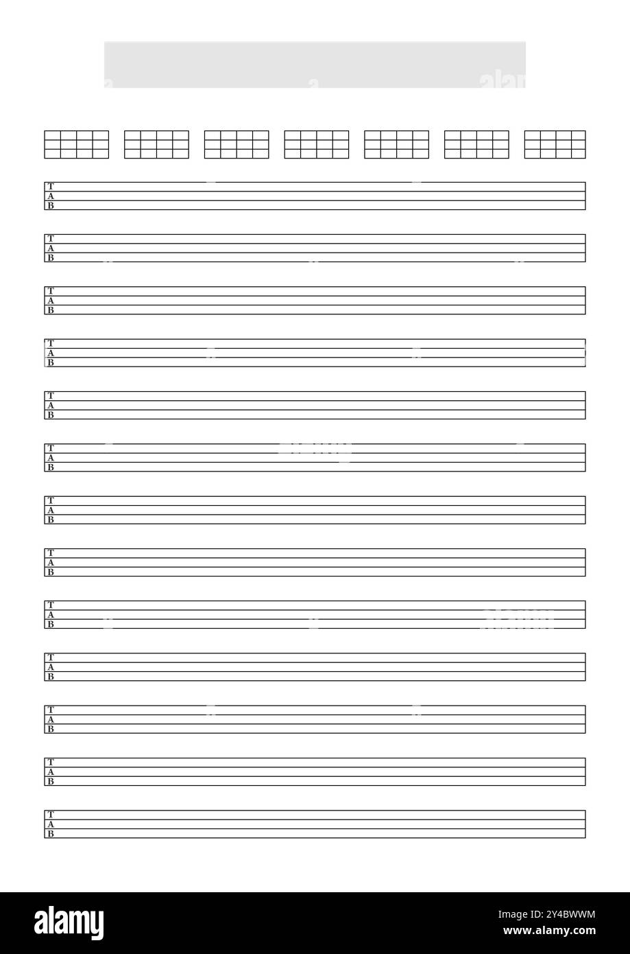 Free Printable Blank Guitar Tab Sheets