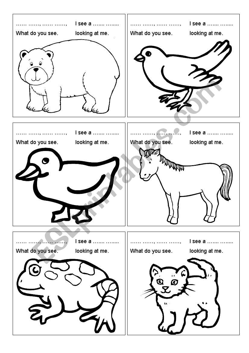 Brown Bear Brown Bear Printable Worksheets