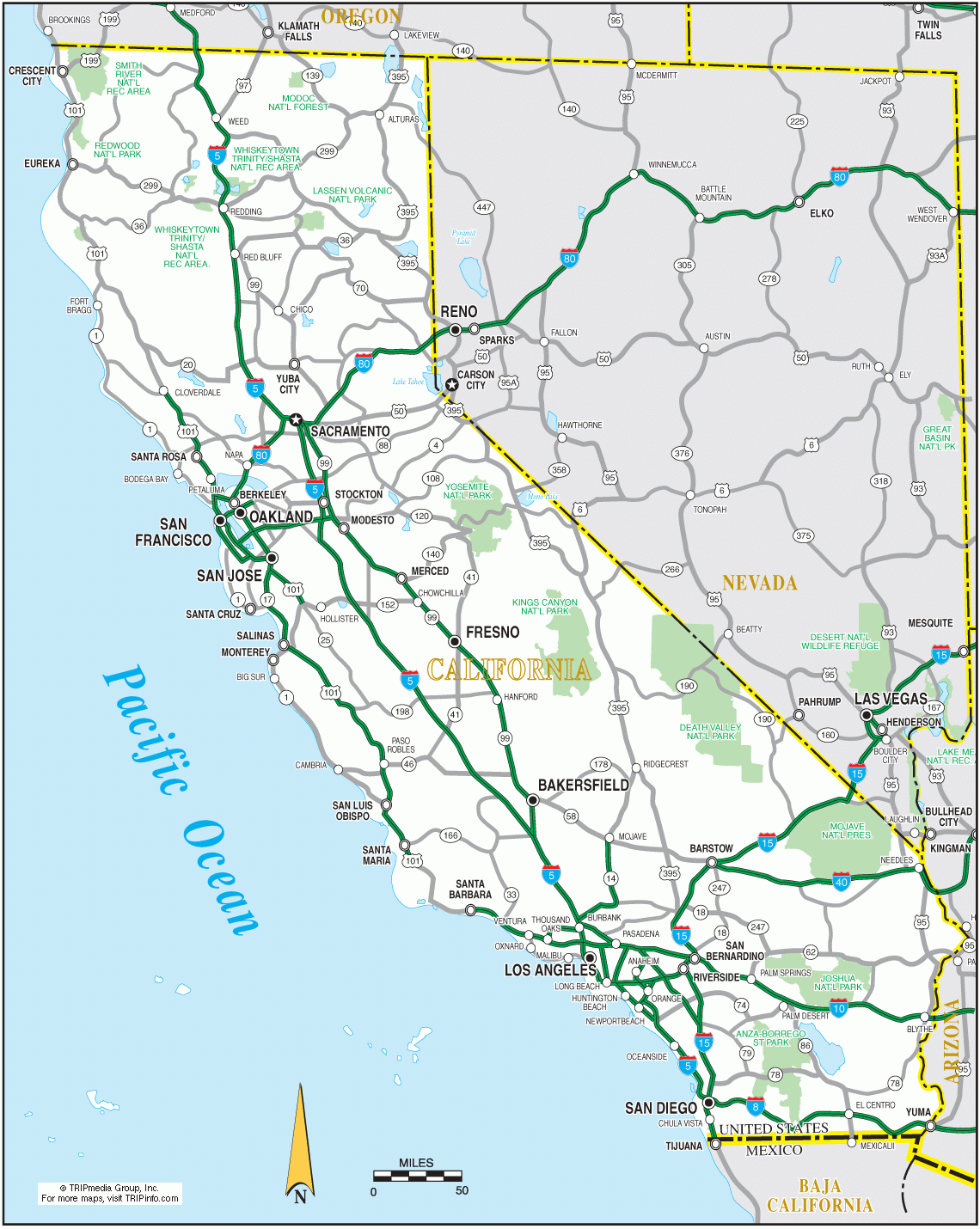 California Road Map