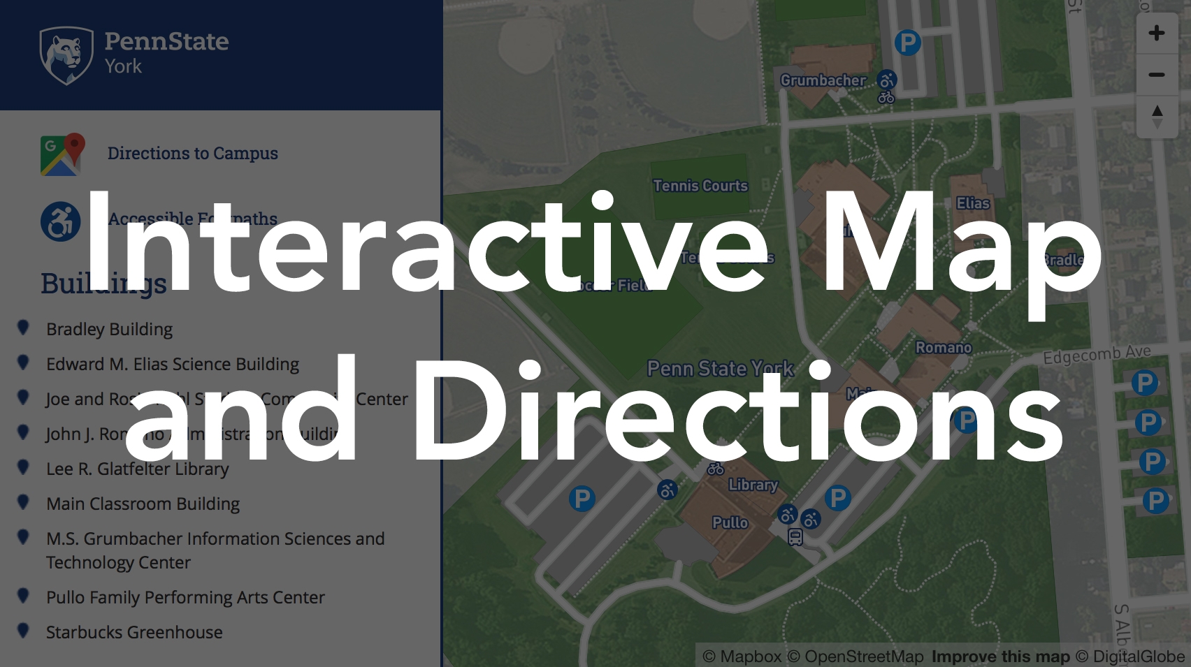 Campus Map And Directions Penn State York