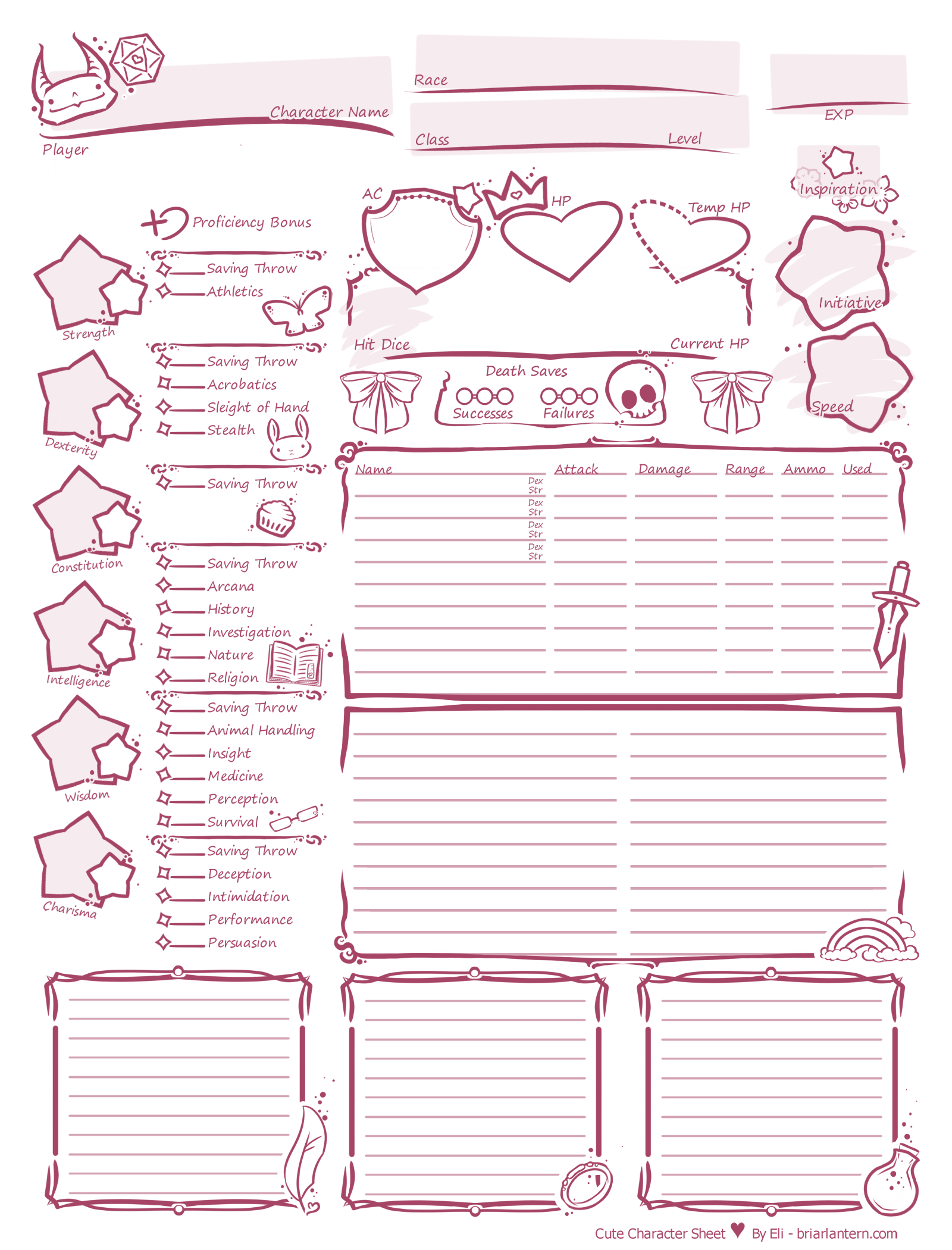 Character Sheet