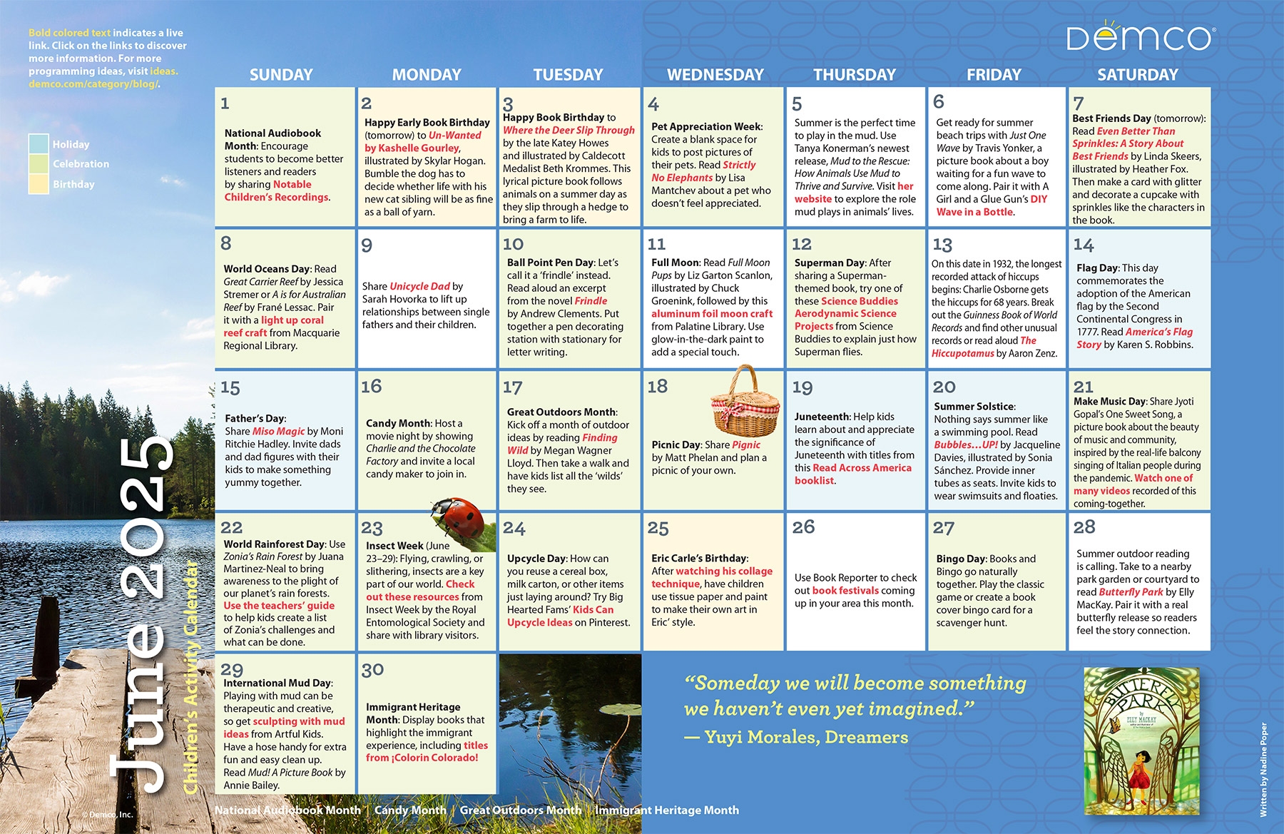 Children s Activity Calendar June 2025