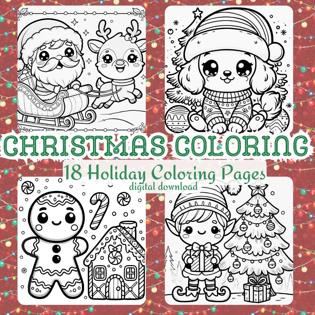 Christmas Coloring Pages For Kids 18 Printable Holiday Coloring 