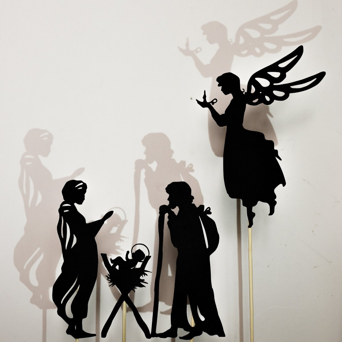 Christmas Nativity Scene Shadow Puppet Printables