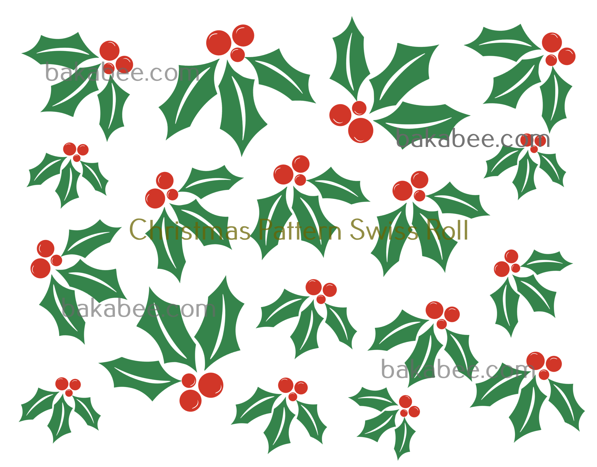 Free Printable Roll Cake Pattern Templates