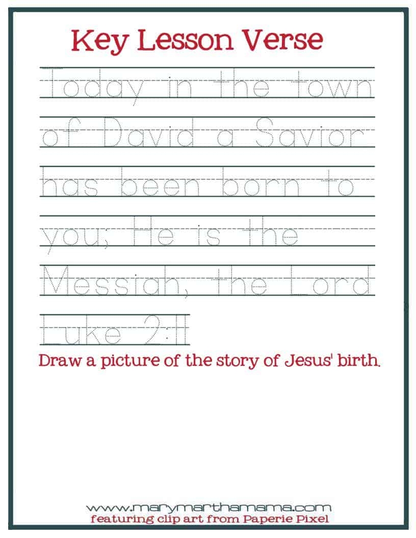Free Printable Birth Of Jesus Worksheets