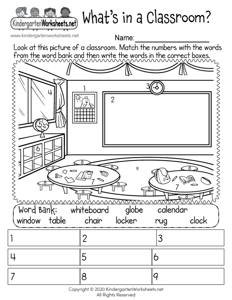 Classroom Objects Worksheet Free Printable Digital U0026 PDF