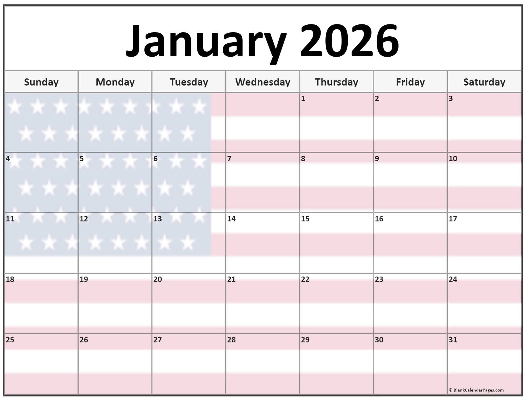 Collection Of January 2026 Photo Calendars With Image Filters Collection Of January 2026 Photo Calendars With Image Filters