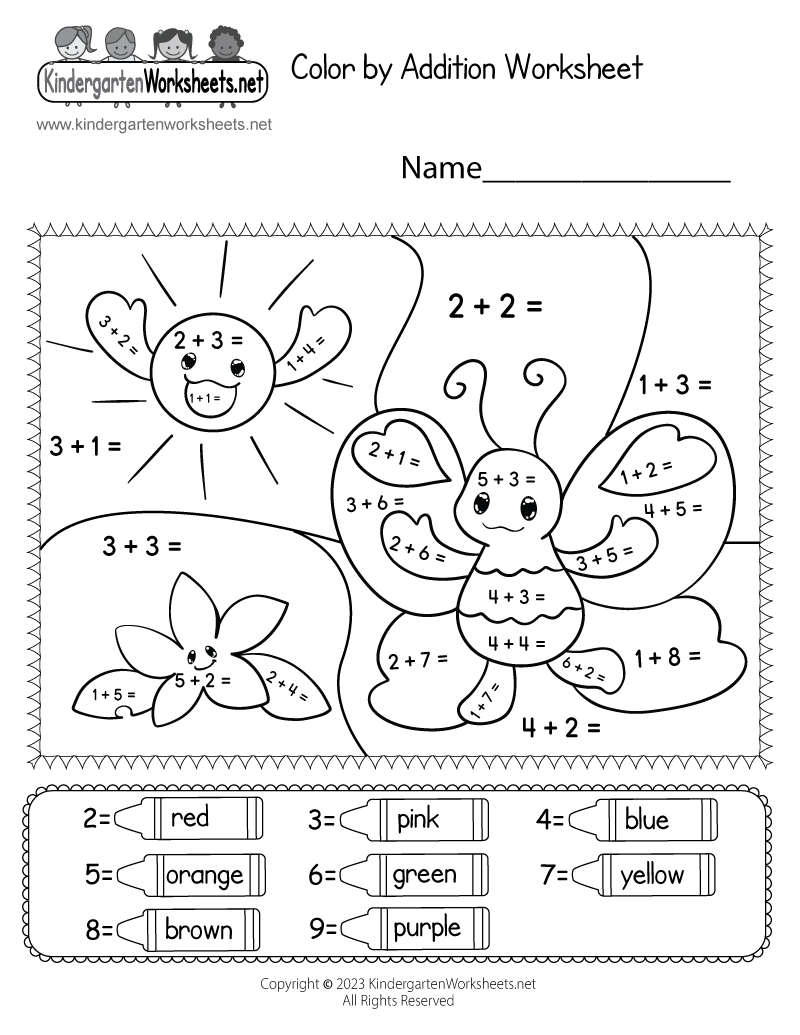 Free Printable Easy Addition Worksheets