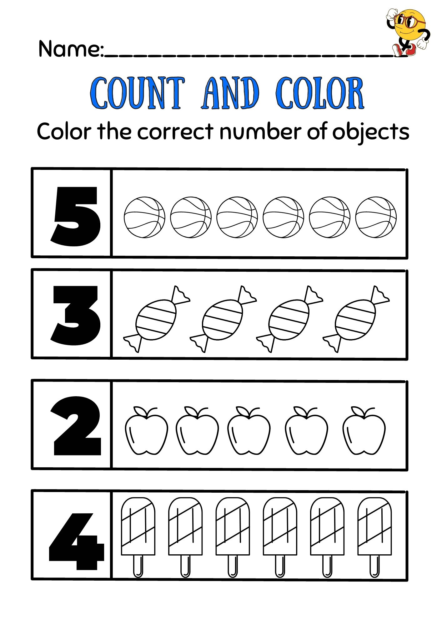 Count And Color Worksheets Made By Teachers Count And Color Worksheets Made By Teachers