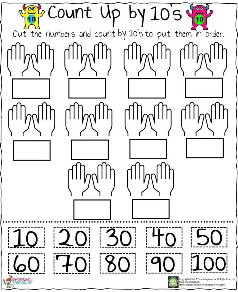 Counting By Tens Worksheets Fun And Educational Activities For Kids