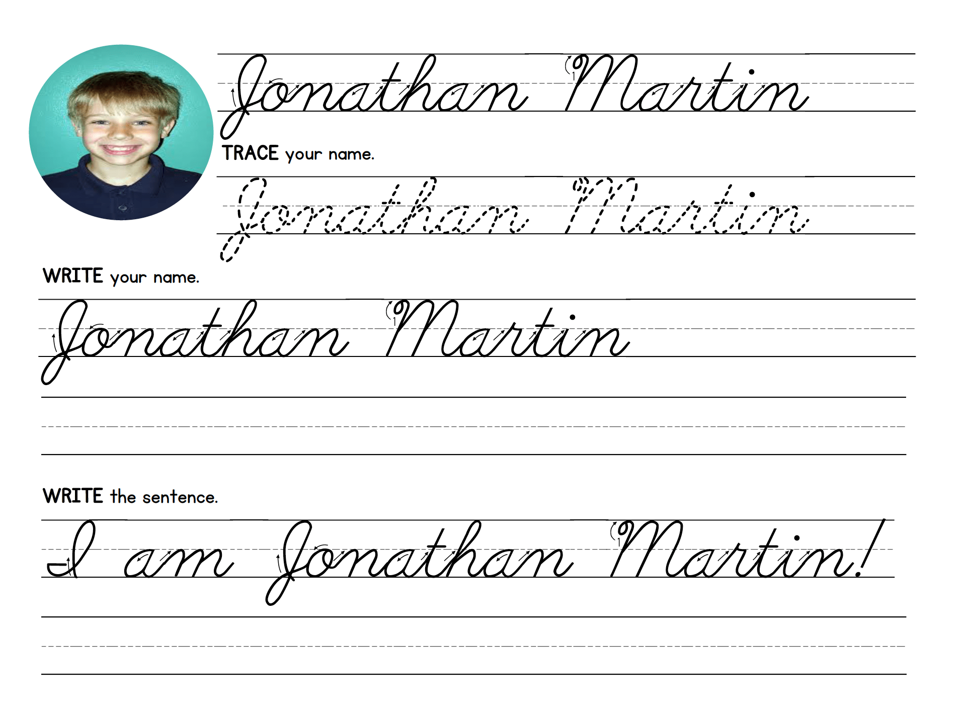 Create Personalized Cursive Handwriting Worksheets For Kids By Worksheets Library