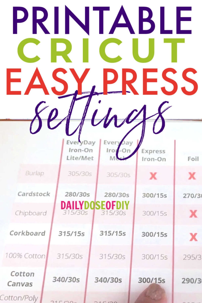 Cricut Heat Guide Printable Easy Press Settings Daily Dose Of DIY Cricut Heat Guide Printable Easy Press Settings Daily Dose Of DIY