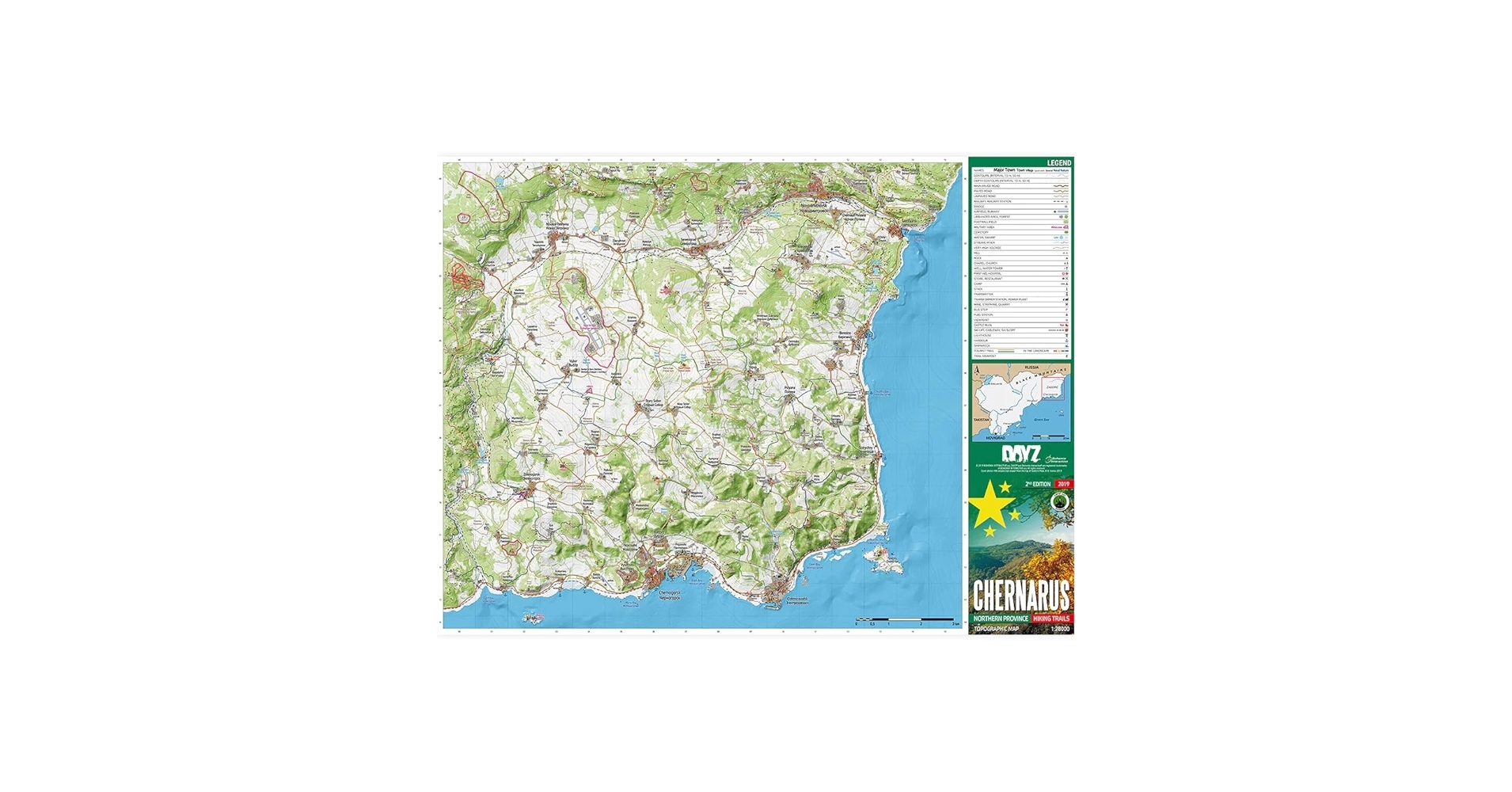DAYZ CHERNARUS PRINTED MAP Amazon co uk Stationery Office Supplies DAYZ CHERNARUS PRINTED MAP Amazon co uk Stationery Office Supplies