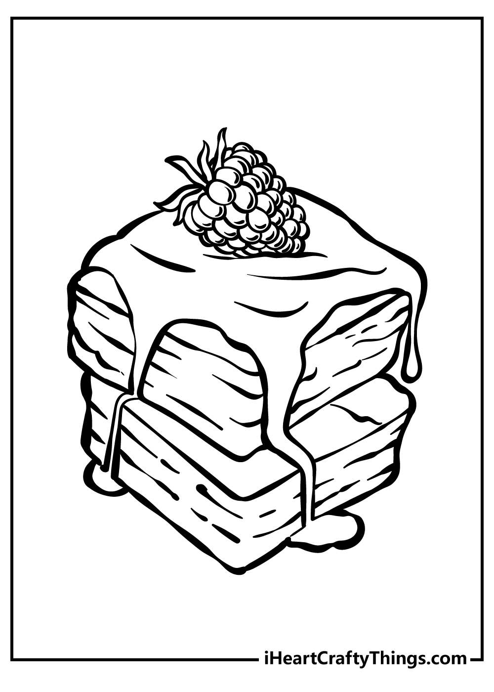 Dessert Coloring Sheets Printable