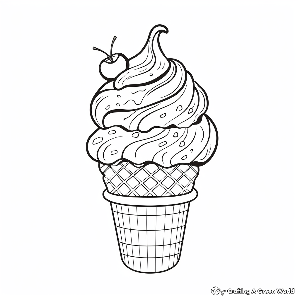 Dessert Coloring Pages Free Printable 