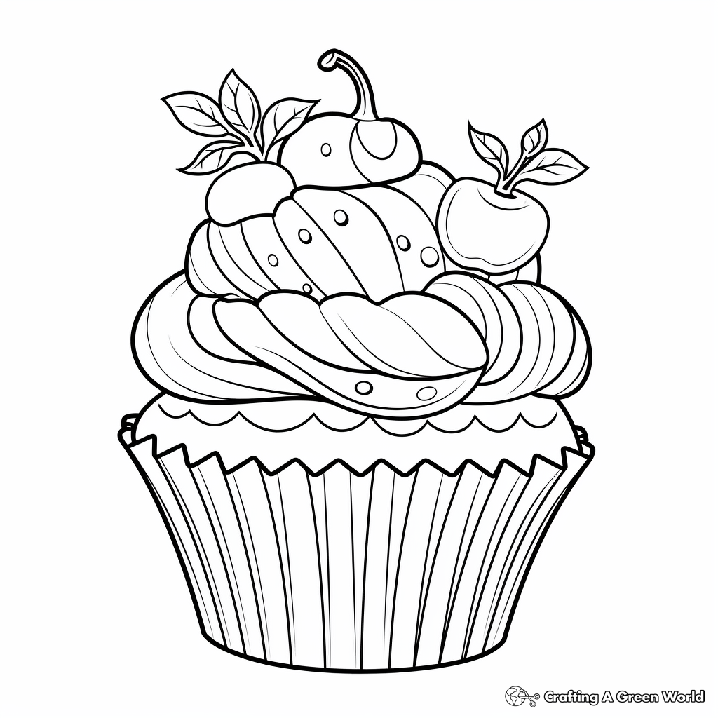 Dessert Coloring Pages Free Printable 