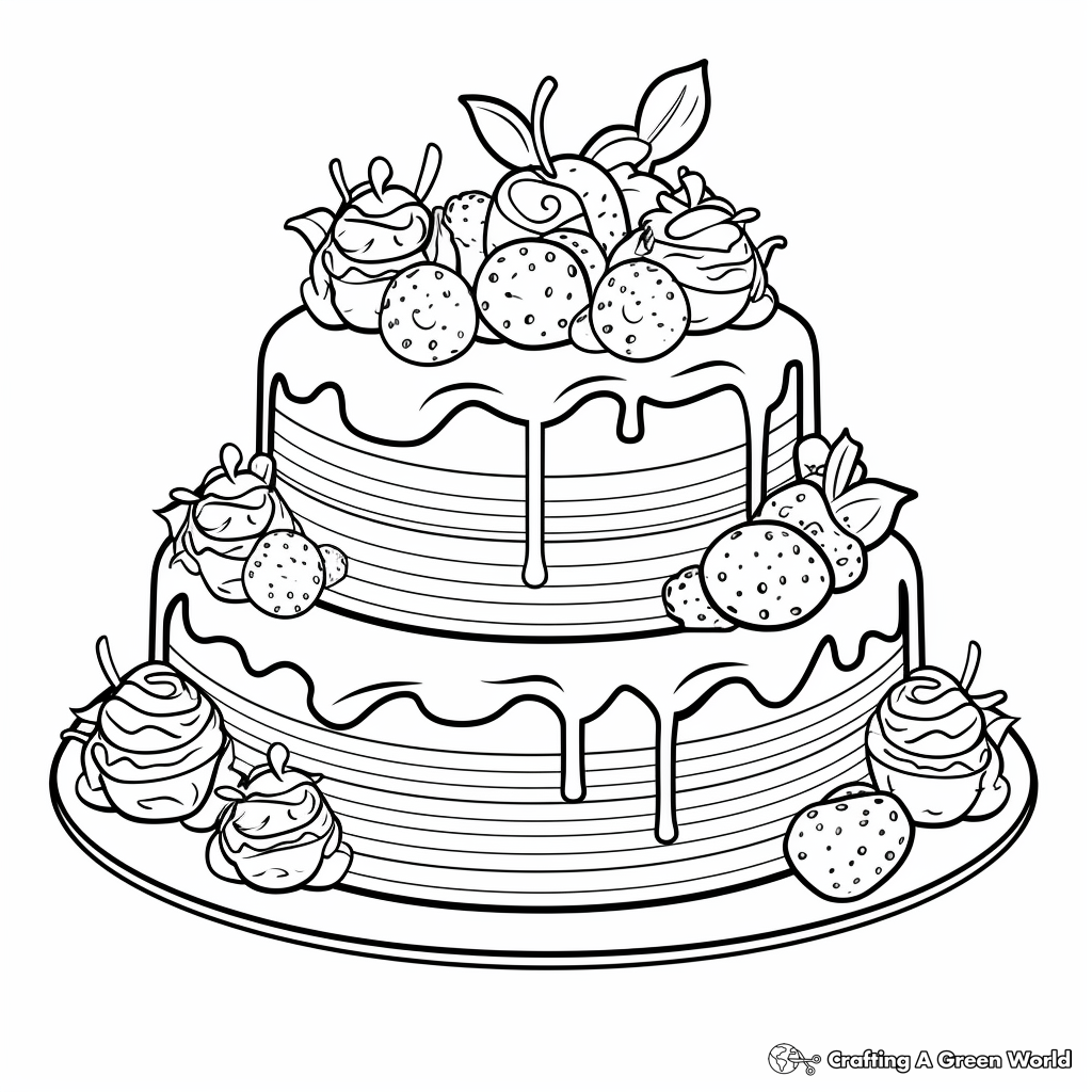 Dessert Coloring Pages Free Printable 