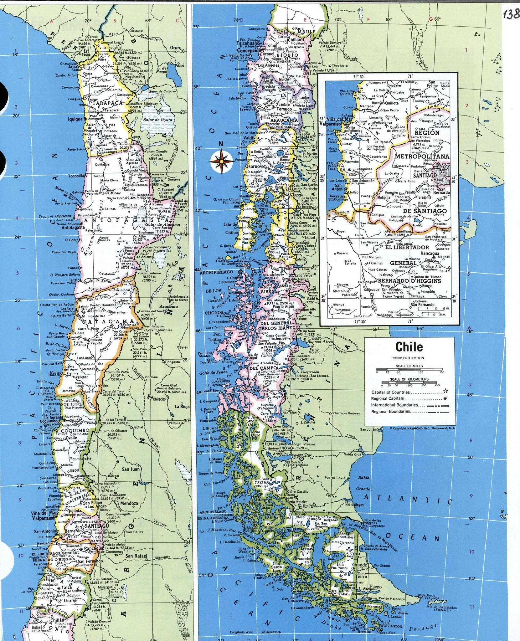 Detailed Map Of Chile Map Of Detailed Chile South America Americas Detailed Map Of Chile Map Of Detailed Chile South America Americas