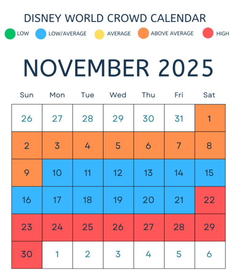 Disney World Crowd Calendar 2025