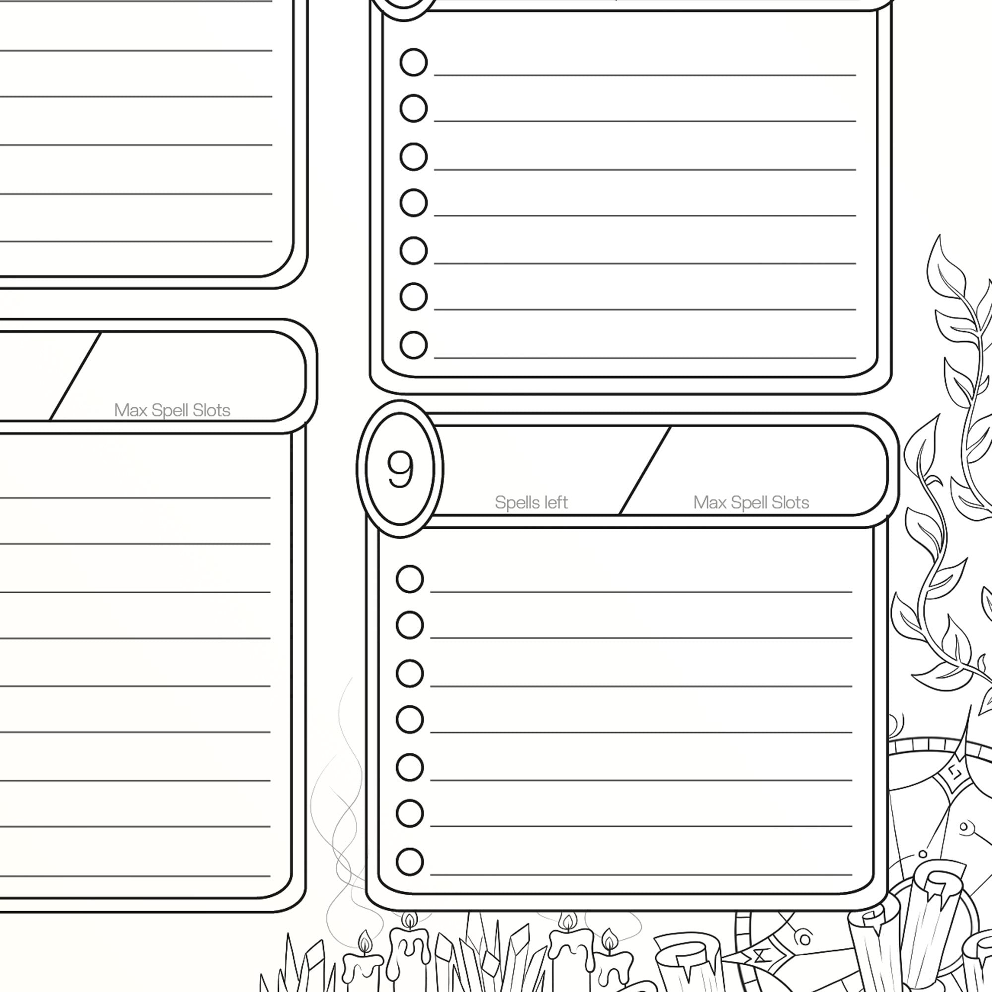 Dnd Spell Sheet Printable Dnd Spell Sheet Printable