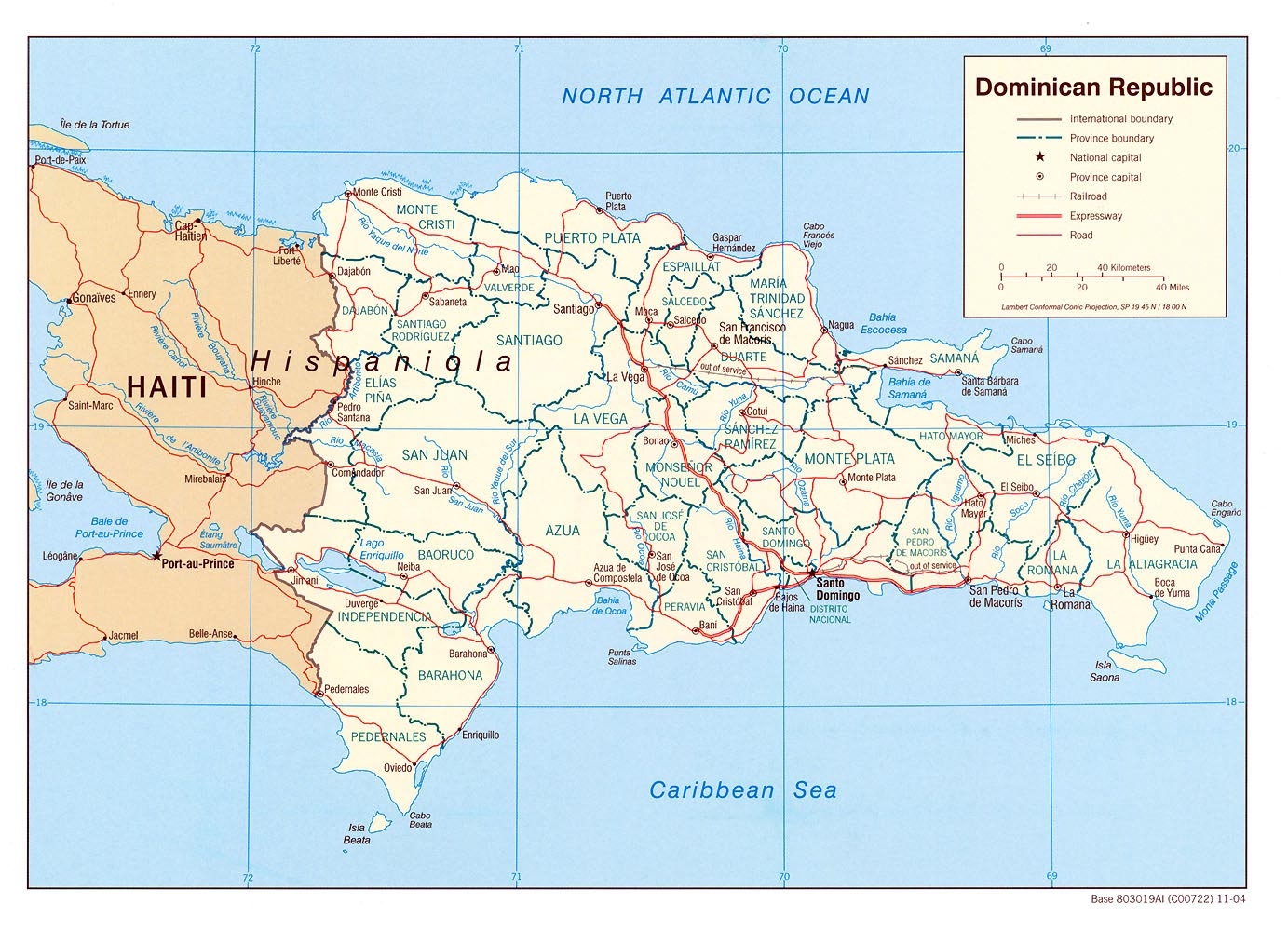 Dominican Republic Maps Printable Maps Of Dominican Republic For Download