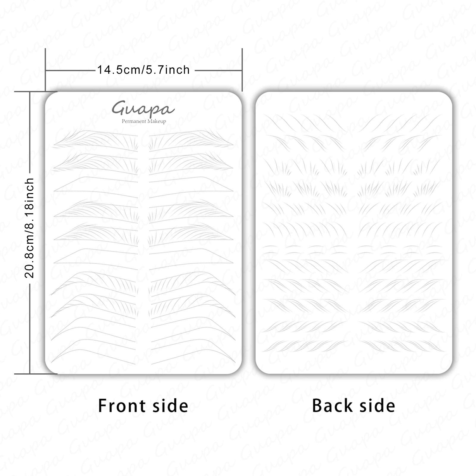 Double Sided Fine Dot Line Nano Brow Tattoo Practice Skin Basic Microblading Hair Stroke Pattern Practice Sheet For Training AliExpress