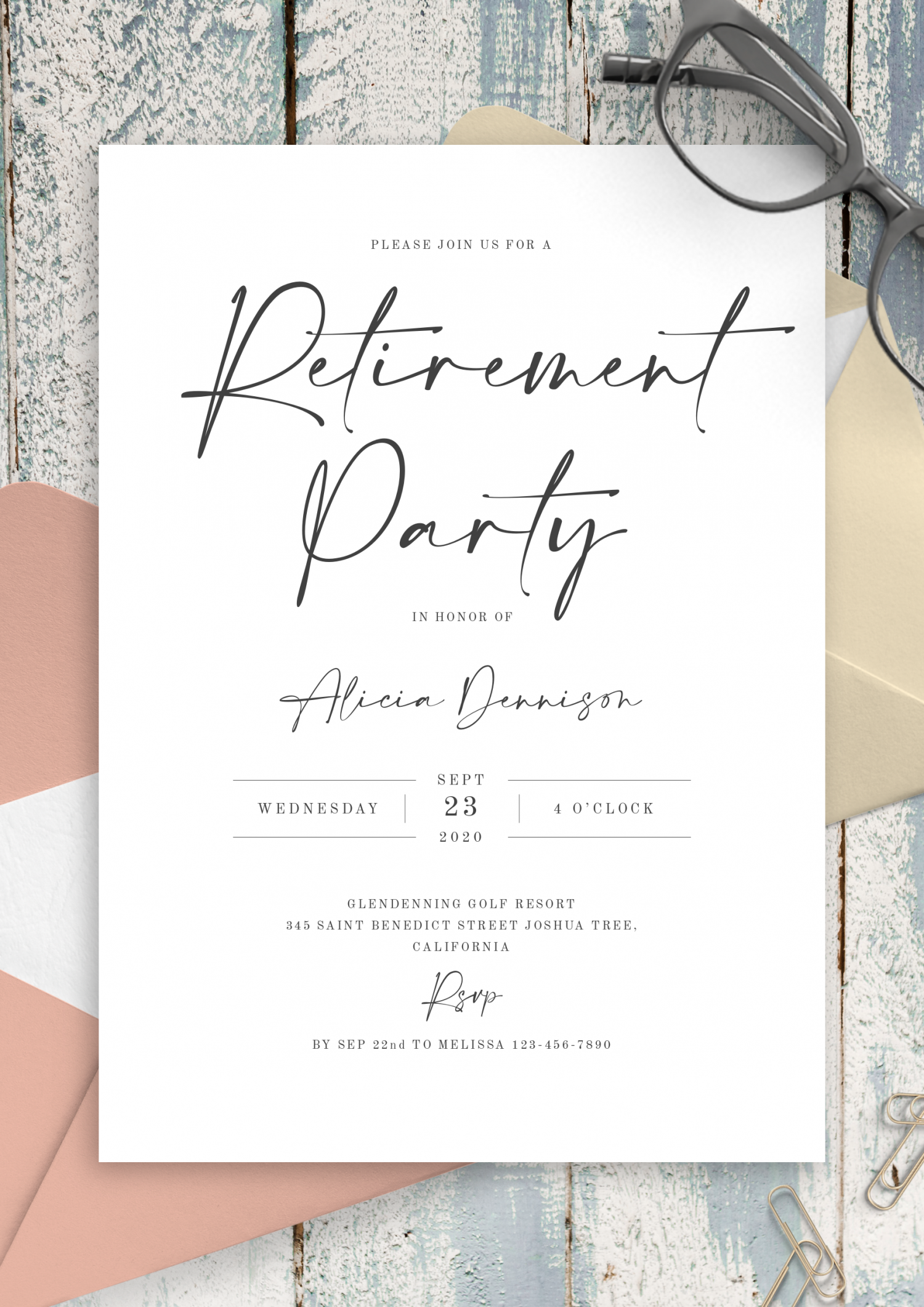 Free Printable Retirement Flyer Template