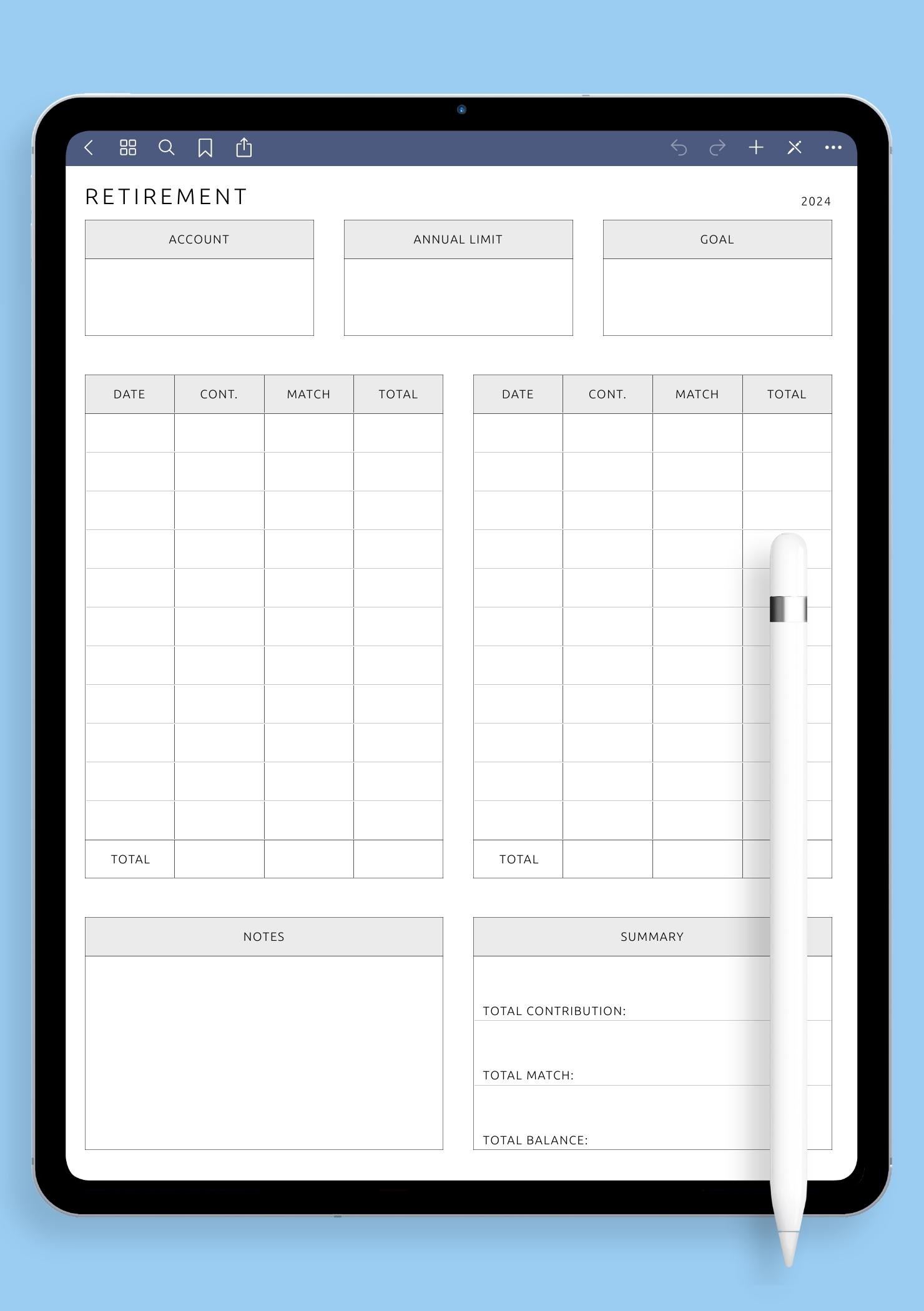 Download Printable Simple Retirement Plan Template PDF Download Printable Simple Retirement Plan Template PDF