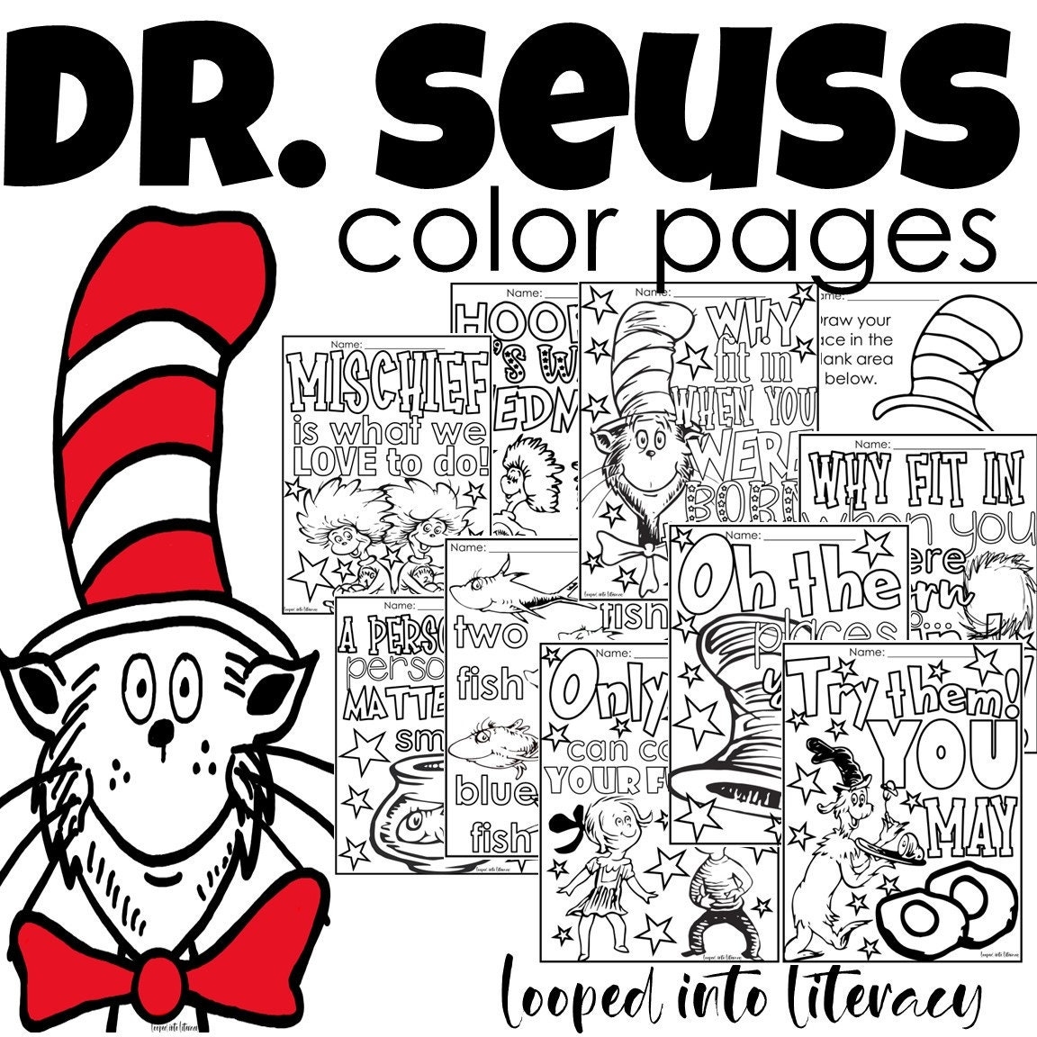 Dr Seuss Coloring Sheets Printable