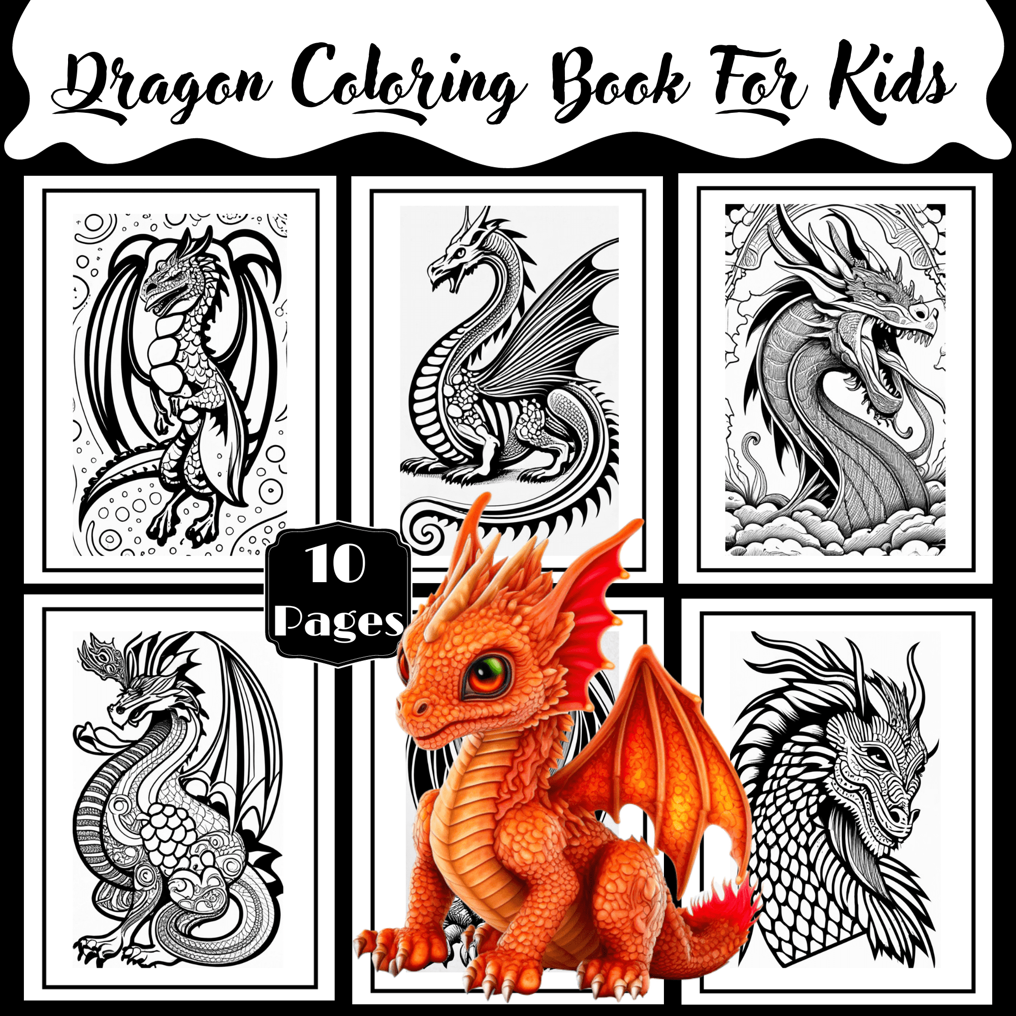 Dragon Coloring Book For Kids Made By Teachers