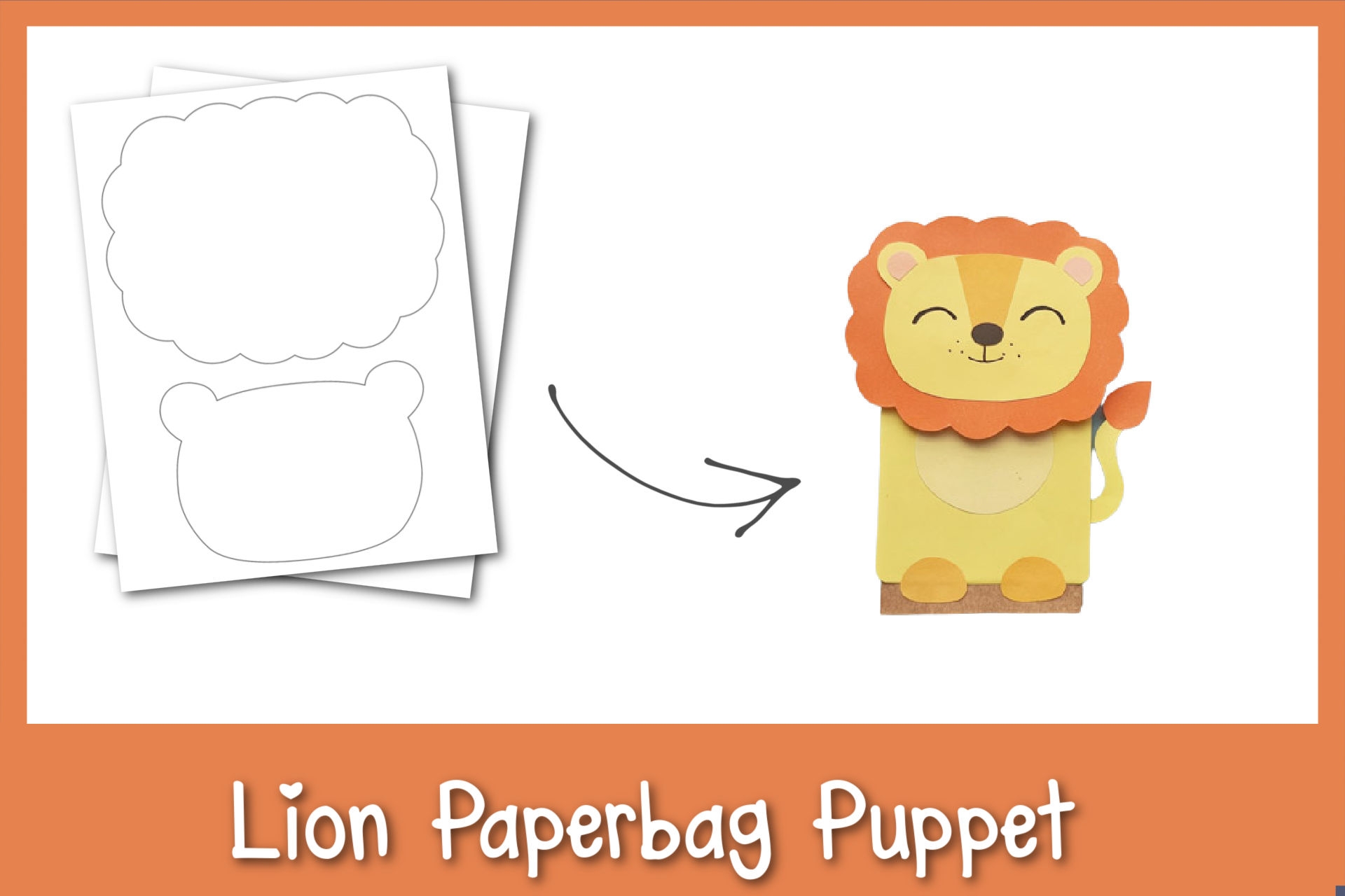 Easy U0026 Fun Paper Bag Lion Puppet Free Template Frosting And Glue Easy Crafts Games Recipes And Fun Easy U0026 Fun Paper Bag Lion Puppet Free Template Frosting And Glue Easy Crafts Games Recipes And Fun