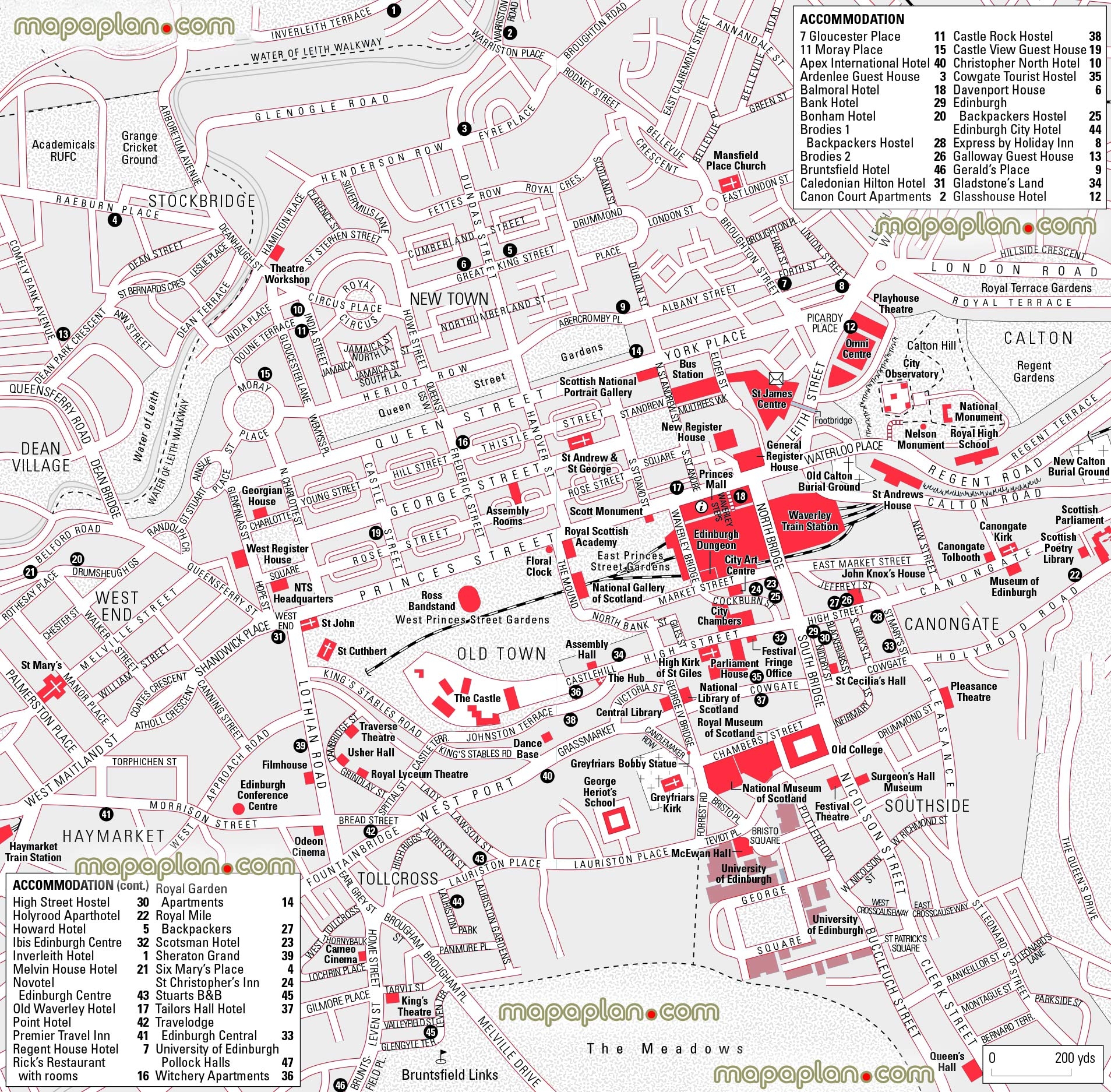 Edinburgh City Map