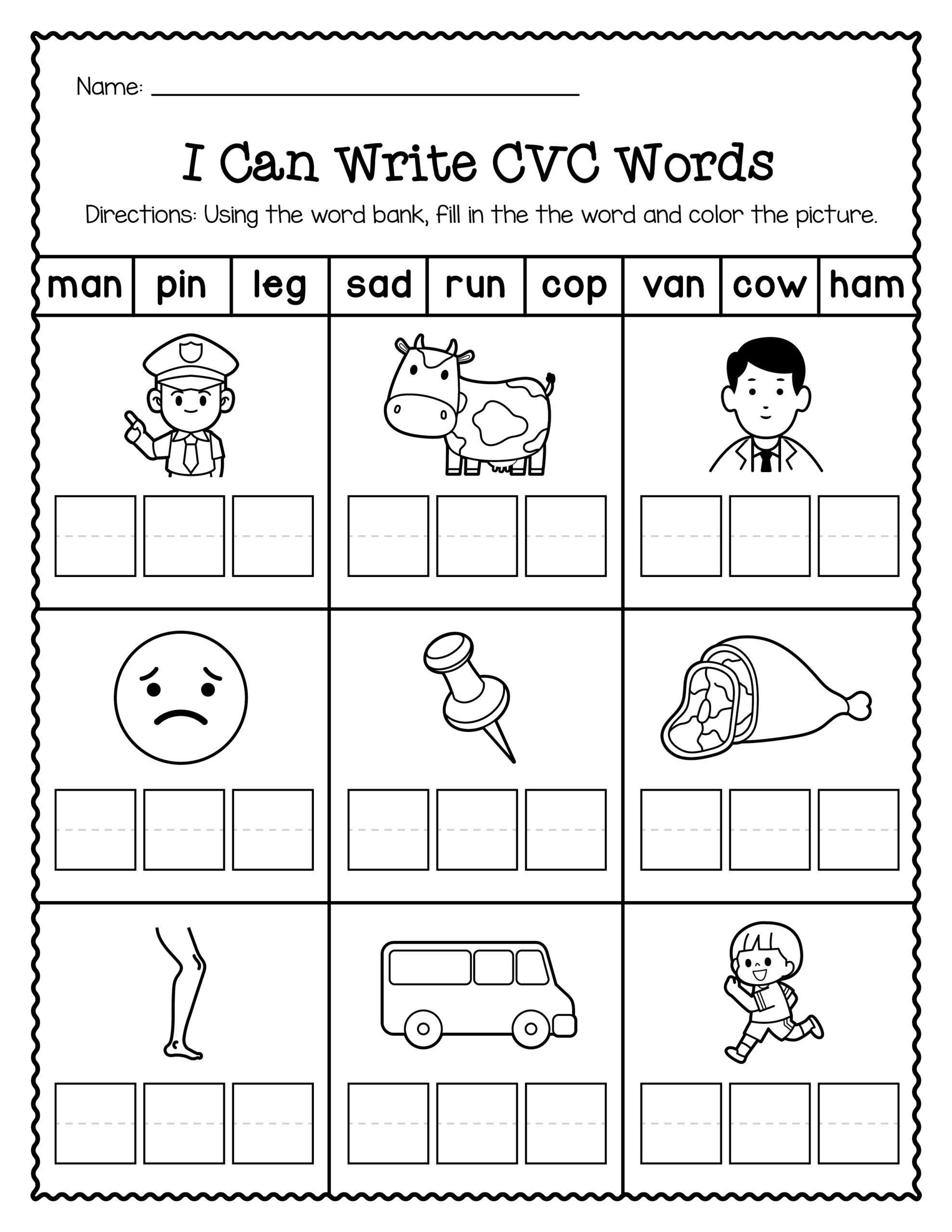 Engaging CVC Words Worksheets For Kindergarten And 1st Grade Phonics Made By Teachers