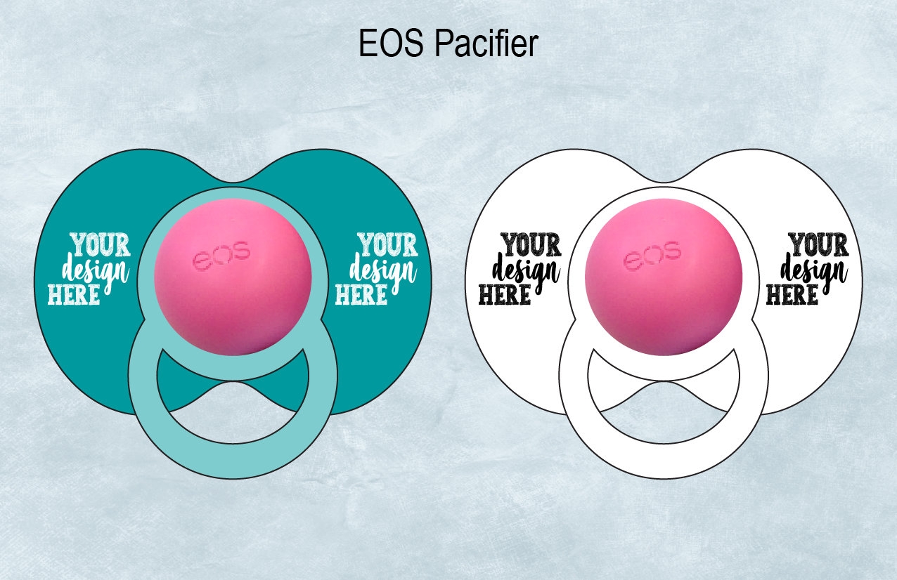 EOS Pacifier Card Blank Template Sublimation Lipbalm Holder Baby Shower Lip Balm Holder Card Customize Your Own Design Psd PNG Svg Etsy