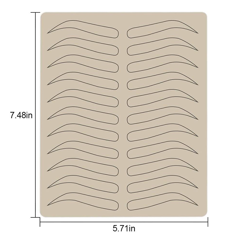 Eyebrow Tattoo Skin Latex Practice Microblading Practice Skin Tattoo Skin Practice Sheet Special Eyebrow Designs Microblading Skin 1pc