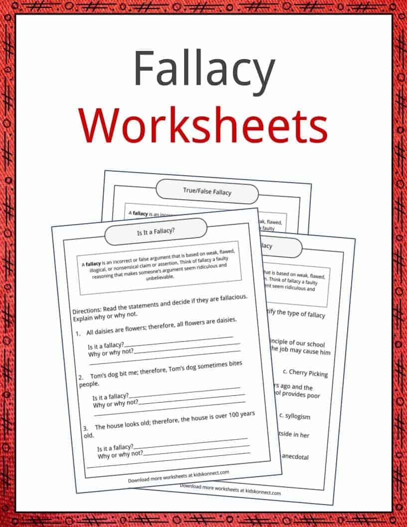 Fallacy Examples Definition And Worksheets KidsKonnect